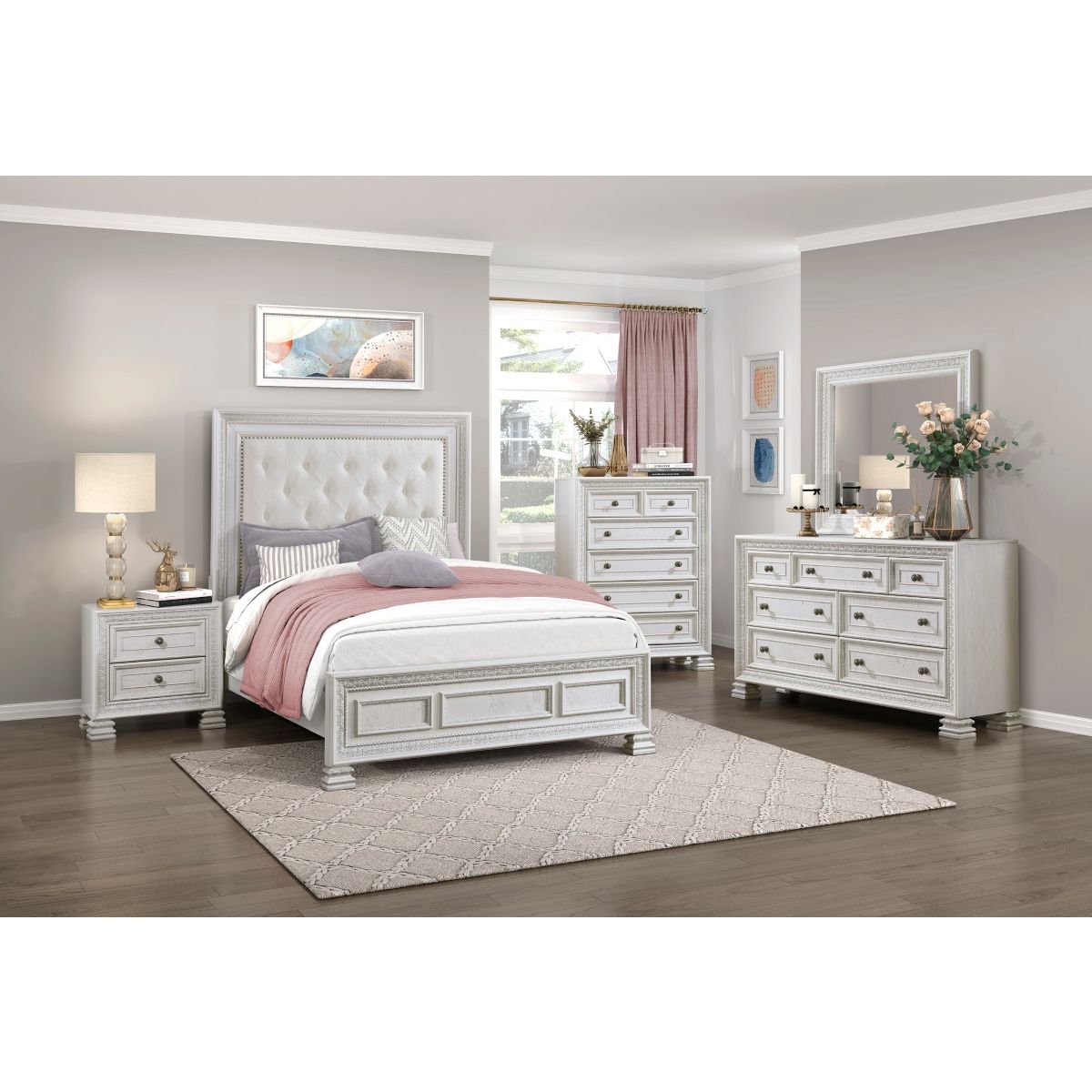 Theodora - Nightstand - White