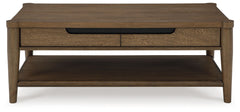 Roanhowe - Rectangular Cocktail Table - Brown