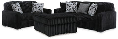 Furniture City Laplace - Ashley Furniture - Midnight-Madness Sofa, Loveseat and Oversized Ottoman - Sofa, Loveseat and Oversized Ottoman - 98103U13