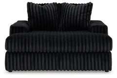 Furniture City Laplace - Ashley Furniture - Midnight-Madness Super Chaise and Oversized Chaise - Super Chaise and Oversized Chaise / Onyx - 98103U12