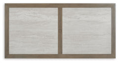 Rainier Ranch - Rectangle Dining Table With Umbrella Option - Brown / Beige