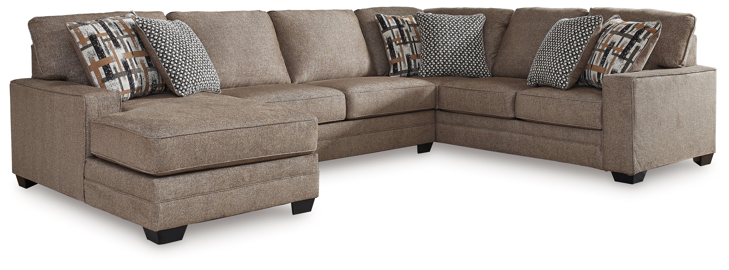 Furniture City Laplace - Ashley Furniture - Cannonbrook 3-Piece Sectional with Chaise - LAF 3-Piece Sectional with Chaise / Nutmeg - 98201S2