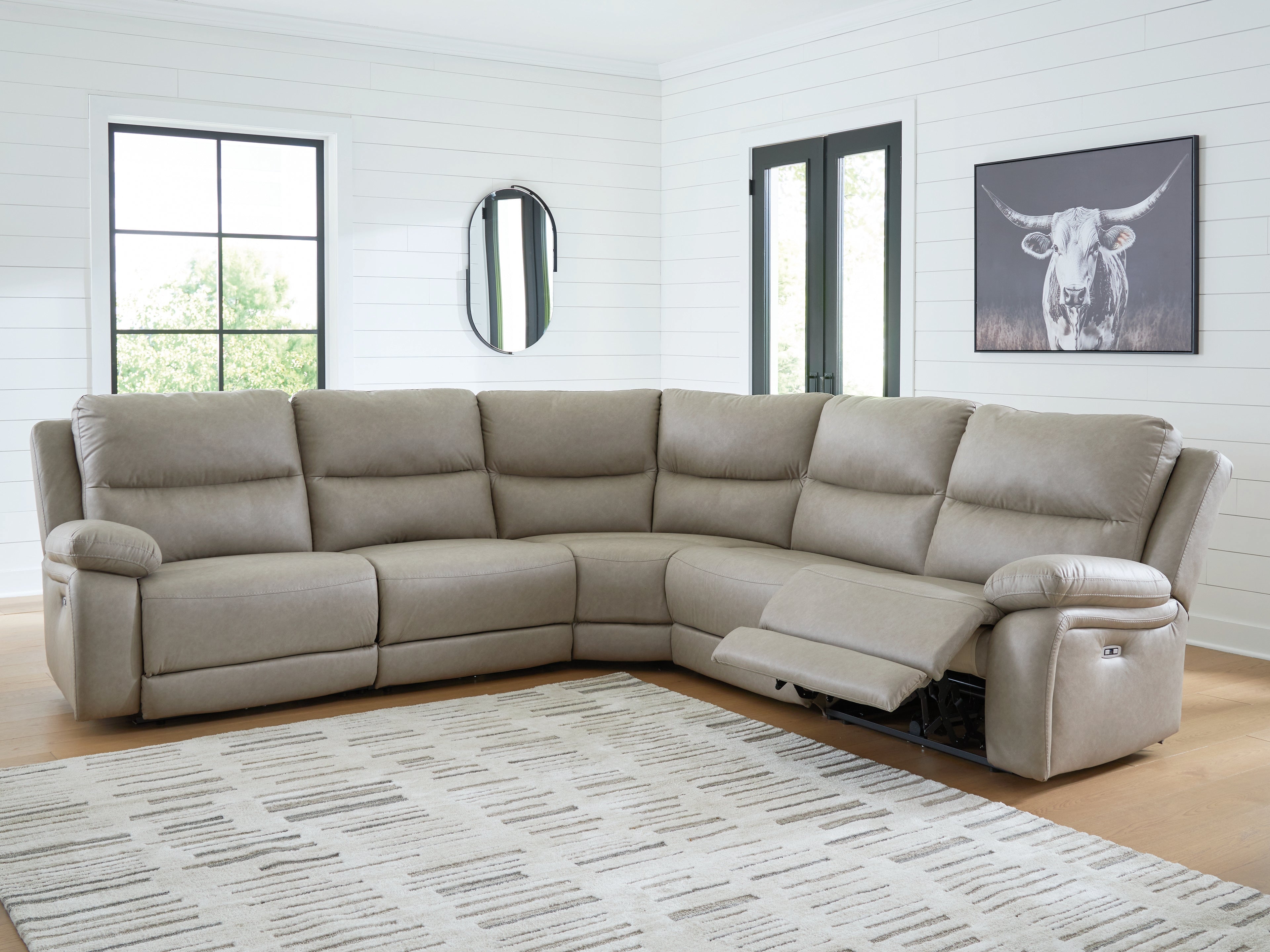 Furniture City Laplace - Ashley Furniture - Narwhal Place 5-Piece Power Reclining Sectional - 5-Piece Power Reclining Sectional - PC99201S8