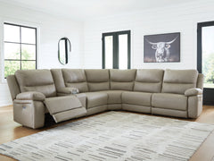 Furniture City Laplace - Ashley Furniture - Narwhal Place 6-Piece Reclining Sectional with Storage Console - 6-Piece Reclining Sectional with Storage Console - PC99201S36