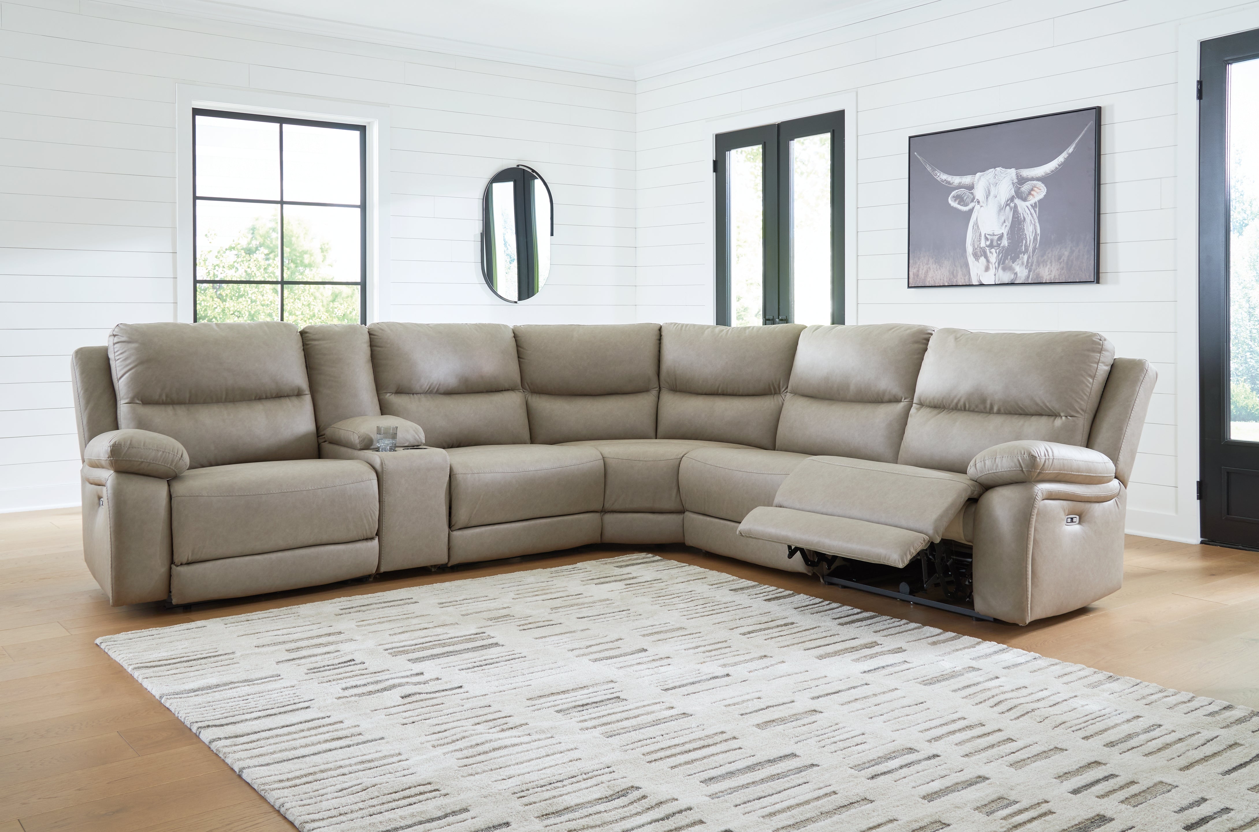 Furniture City Laplace - Ashley Furniture - Narwhal Place 6-Piece Power Reclining Sectional - 6-Piece Power Reclining Sectional - PC99201S10