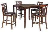 Bennox - DRM Counter Table Set (Set of 5) - Brown