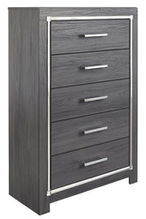 Lodanna - Five Drawer Chest - Gray