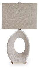 Trentlen - Paper Table Lamp - Cream / Gold Finish
