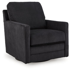 Furniture City Laplace - Ashley Furniture - Icaman Swivel Accent Chair - Swivel Accent Chair / Onyx - A3000726