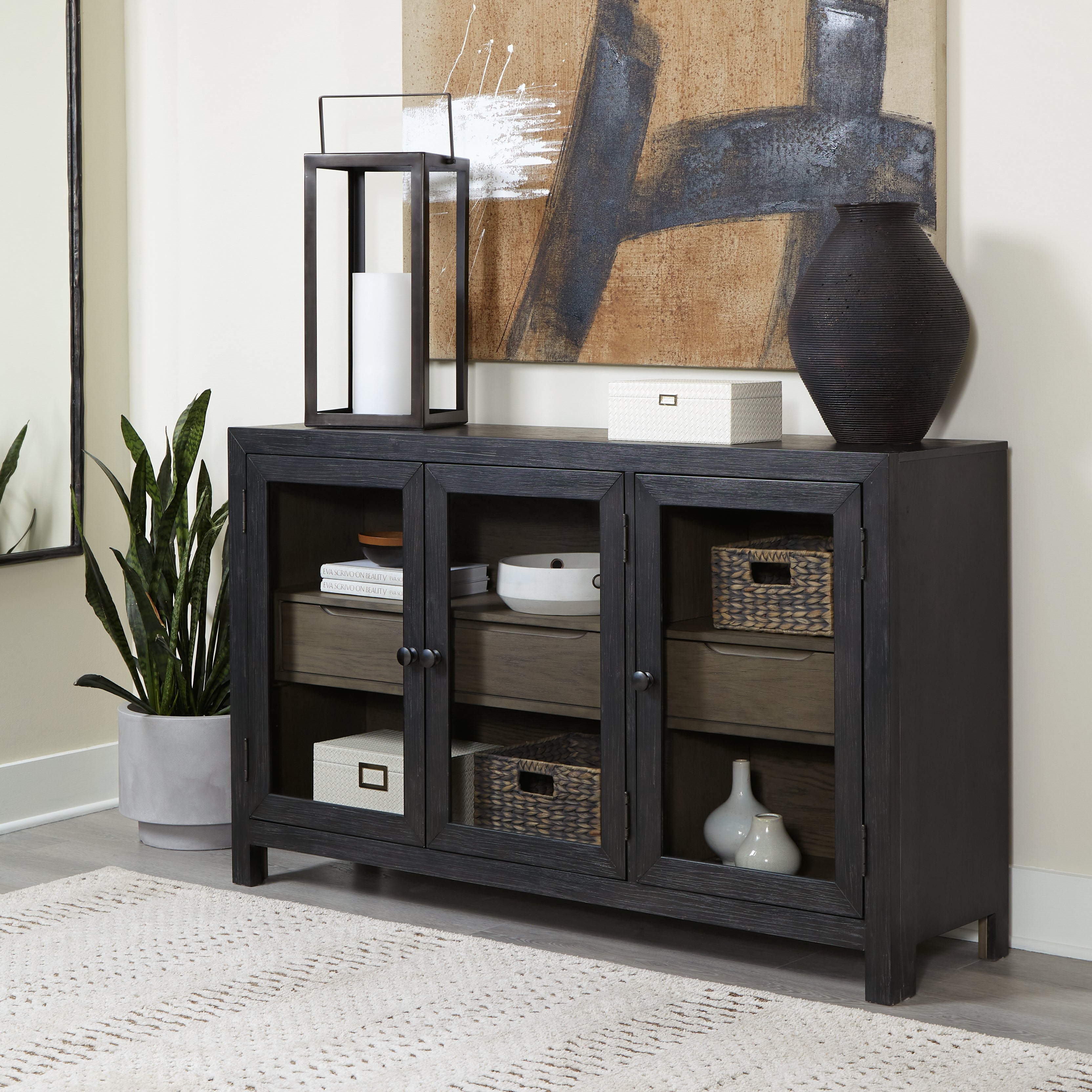 Furniture City Laplace - Ashley Furniture - Lenston Accent Cabinet - Accent Cabinet - A4000508