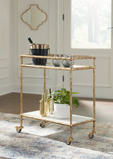 Furniture City Laplace - Ashley Furniture - Plattfield Bar Cart - Bar Cart - A4000625