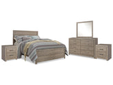 Furniture City Laplace - Ashley Furniture - Culverbach Queen Bed with Mirrored Dresser and 2 Nightstand - Queen Bed with Mirrored Dresser and 2 Nightstand - B070B11