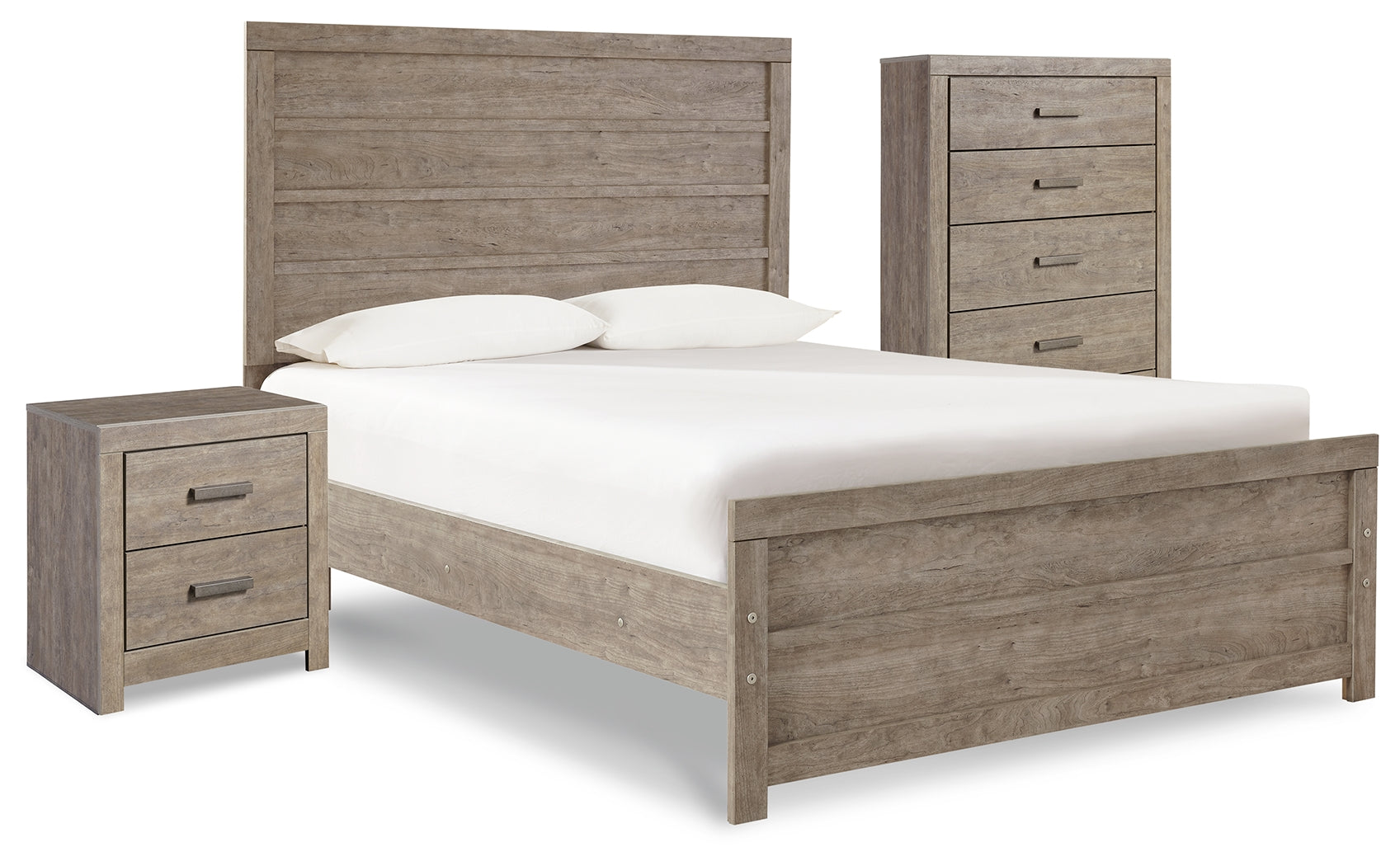 Furniture City Laplace - Ashley Furniture - Culverbach Full Panel Bed with Chest of Drawers and Nightstand - Full Panel Bed with Chest of Drawers and Nightstand - B070B12
