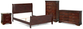 Furniture City Laplace - Ashley Furniture - Alisdair Queen Sleigh Bed, Dresser, Mirror, 2 Chests and 2 Nightstands - Queen Sleigh Bed, Dresser, Mirror, 2 Chests and 2 Nightstands - B376B29