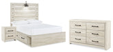Furniture City Laplace - Ashley Furniture - Cambeck Full Panel Bed with Storage, Dresser and Nightstand - Full Panel Bed with Storage, Dresser and Nightstand - B192B113