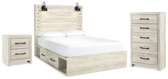 Furniture City Laplace - Ashley Furniture - Cambeck Queen Storage Bed, Chest and Nightstand - Queen Storage Bed, Chest and Nightstand - B192B109