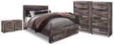 Furniture City Laplace - Ashley Furniture - Derekson Queen Storage Bed, 2 Chests and 2 Nightstands - Queen Storage Bed, 2 Chests and 2 Nightstands - B200B71
