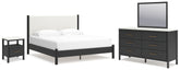 Furniture City Laplace - Ashley Furniture - Cadmori King Panel Bed, Dresser, Mirror and Nightstand - King Panel Bed, Dresser, Mirror and Nightstand - B2616B10