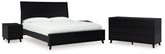Furniture City Laplace - Ashley Furniture - Danziar King Panel Bed, Dresser and 2 Nightstands - King Panel Bed, Dresser and 2 Nightstands - B1013B14