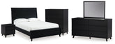 Furniture City Laplace - Ashley Furniture - Danziar Queen Bed, Dresser, Mirror, Chest and Nightstand - Queen Bed, Dresser, Mirror, Chest and Nightstand - B1013B30