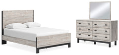 Furniture City Laplace - Ashley Furniture - Vessalli Queen Panel Bed, Dresser and Mirror - Queen Panel Bed, Dresser and Mirror - B1036B3