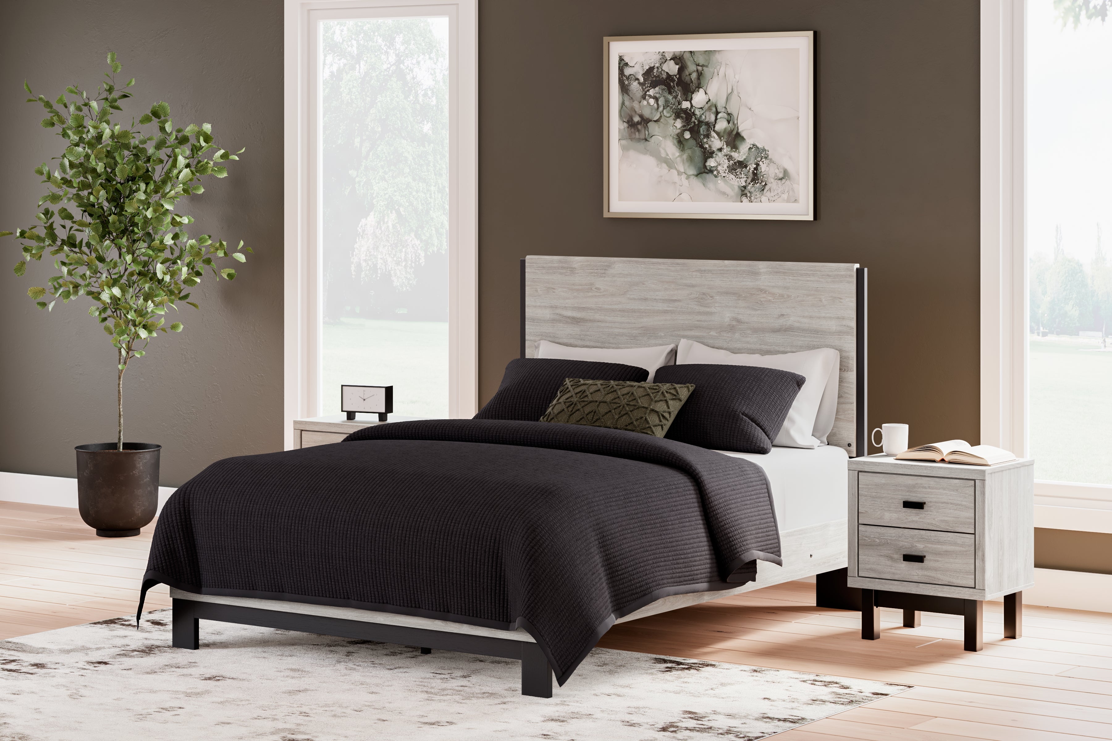 Furniture City Laplace - Ashley Furniture - Vessalli Queen Panel Bed - Queen Panel Bed - B1036B2