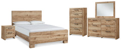 Furniture City Laplace - Ashley Furniture - Hyanna Queen Panel Bed, Dresser, Mirror, Chest and Nightstand - Queen Panel Bed, Dresser, Mirror, Chest and Nightstand - B1050B63