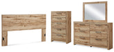 Furniture City Laplace - Ashley Furniture - Hyanna King Panel Headboard, Dresser, Mirror and Chest - King Panel Headboard, Dresser, Mirror and Chest - B1050B58