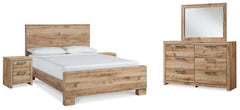 Furniture City Laplace - Ashley Furniture - Hyanna King Panel Bed, Dresser, Mirror and 2 Nightstands - King Panel Bed, Dresser, Mirror and 2 Nightstands - B1050B64