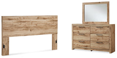 Furniture City Laplace - Ashley Furniture - Hyanna King Panel Headboard, Dresser and Mirror - King Panel Headboard, Dresser and Mirror - B1050B55