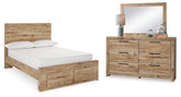 Furniture City Laplace - Ashley Furniture - Hyanna Full Panel Storage Bed, Dresser and Mirror - Full Panel Storage Bed, Dresser and Mirror - B1050B39