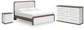 Furniture City Laplace - Ashley Furniture - Kendanport King Upholstered Bed, Dresser and Nightstand - King Upholstered Bed, Dresser and Nightstand - PCB1108B11