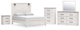 Furniture City Laplace - Ashley Furniture - Gerridan Queen Panel Bed, Dresser, Mirror, Chest and Nightstand - Queen Panel Bed, Dresser, Mirror, Chest and Nightstand - B1190B37