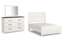 Furniture City Laplace - Ashley Furniture - Gerridan Full Panel Bed with Dresser and Mirror - Full Panel Bed with Dresser and Mirror - B1190B6