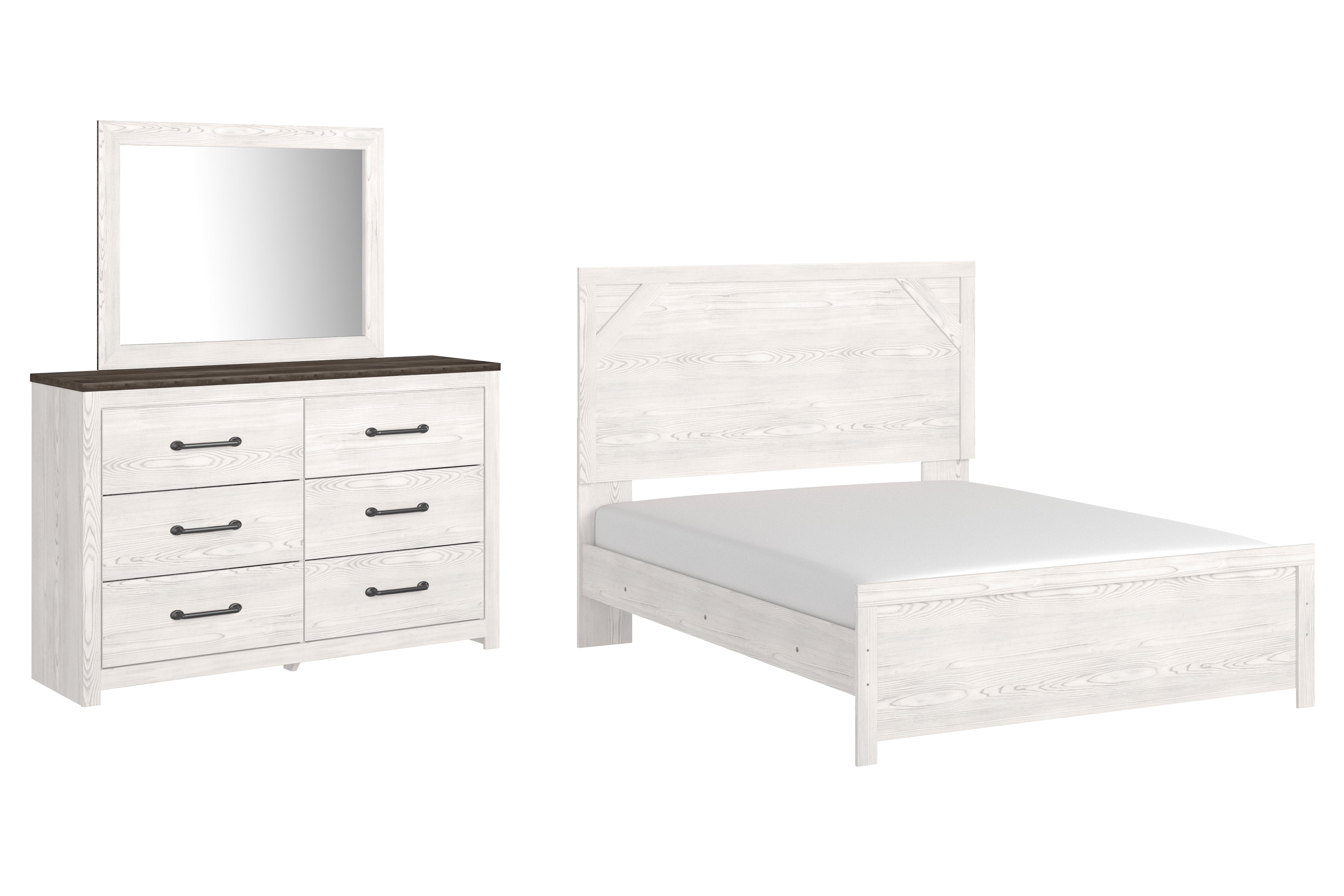 Furniture City Laplace - Ashley Furniture - Gerridan Queen Panel Bed, Dresser and Mirror - Queen Panel Bed, Dresser and Mirror - B1190B5
