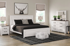 Furniture City Laplace - Ashley Furniture - Gerridan King Panel Bed with Mirrored Dresser and Nightstand - King Panel Bed with Mirrored Dresser and Nightstand - B1190B10