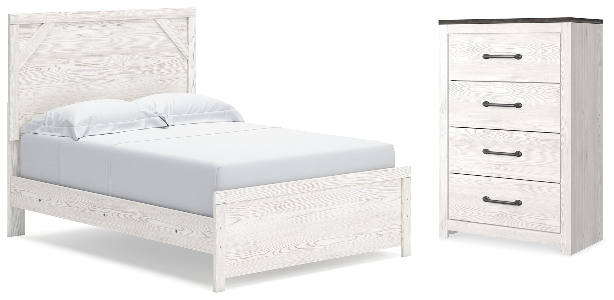 Furniture City Laplace - Ashley Furniture - Gerridan Full Panel Bed and Chest - Full Panel Bed and Chest - B1190B36