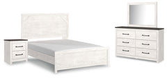 Furniture City Laplace - Ashley Furniture - Gerridan Queen Bed with Mirrored Dresser and Nightstand - Queen Bed with Mirrored Dresser and Nightstand - B1190B11