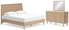 Furniture City Laplace - Ashley Furniture - Cielden King Panel Bed, Dresser and Mirror - King Panel Bed, Dresser and Mirror - B1199B11