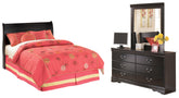 Furniture City Laplace - Ashley Furniture - Huey Vineyard Full Sleigh Headboard, Dresser and Mirror - Full Sleigh Headboard, Dresser and Mirror - B128B46