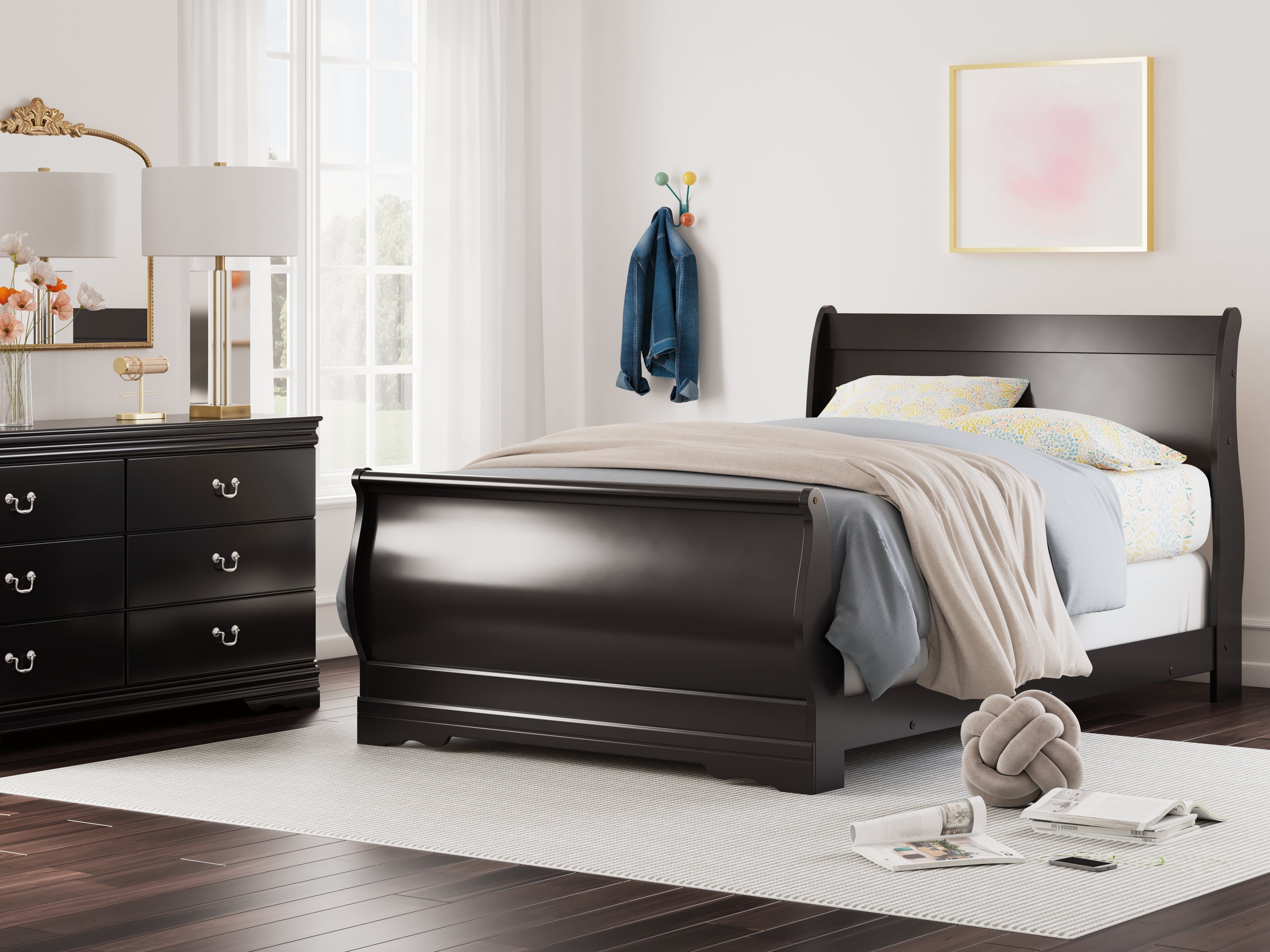 Furniture City Laplace - Ashley Furniture - Huey Vineyard Full Sleigh Bed - Full Sleigh Bed - B128B9