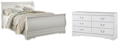 Anarasia Queen Sleigh Bed and Dresser