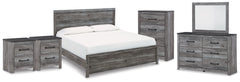 Furniture City Laplace - Ashley Furniture - Bronyan King Panel Bed, Dresser, Mirror, Chest and 2 Nightstands - King Panel Bed, Dresser, Mirror, Chest and 2 Nightstands - B1290B8