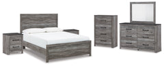 Furniture City Laplace - Ashley Furniture - Bronyan Queen Panel Bed, Dresser, Mirror, Chest and 2 Nightstands - Queen Panel Bed, Dresser, Mirror, Chest and 2 Nightstands - B1290B10