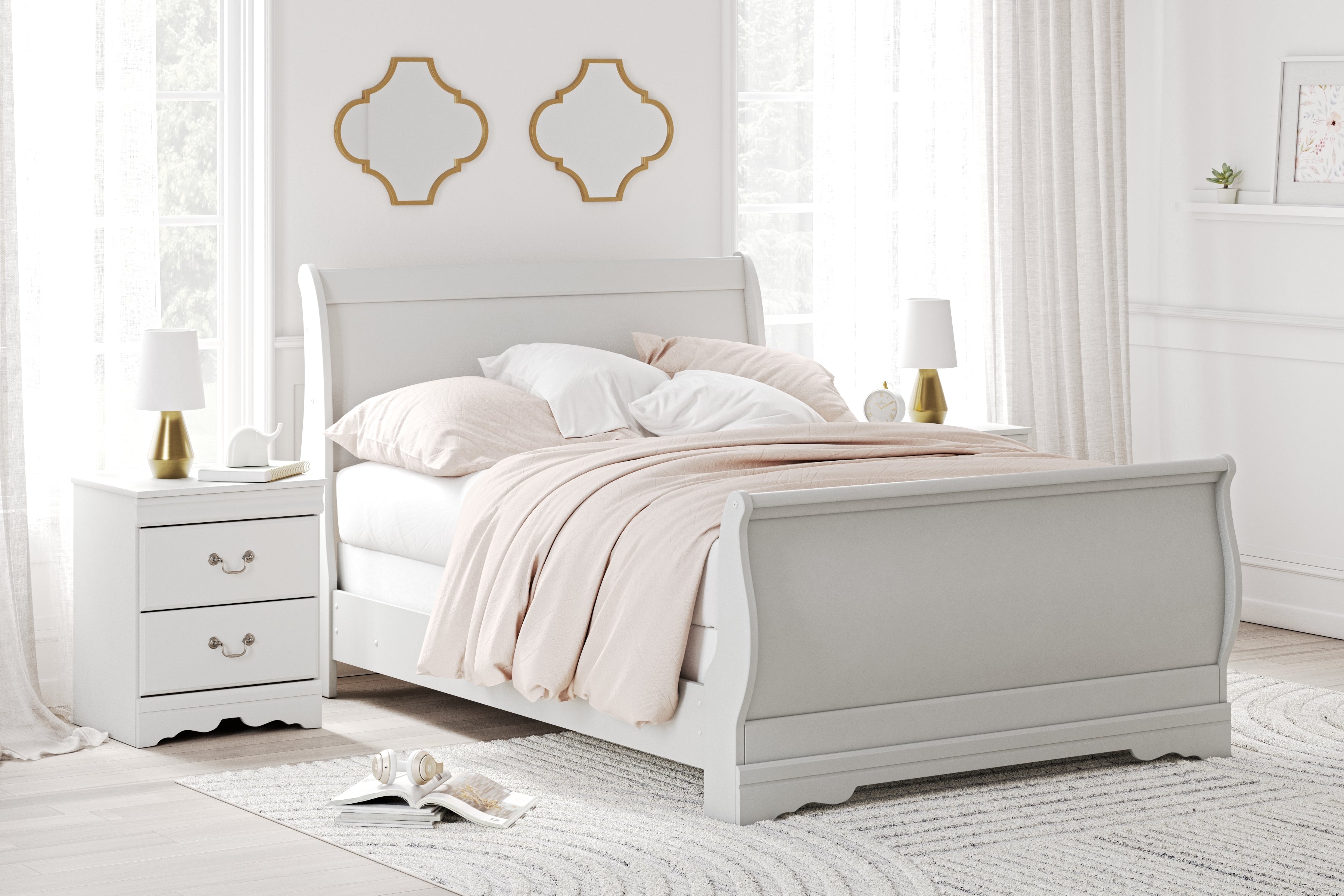 Furniture City Laplace - Ashley Furniture - Anarasia Full Sleigh Bed - Full Sleigh Bed - B129B2