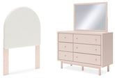 Furniture City Laplace - Ashley Furniture - Wistenpine Twin Upholstered Panel Headboard, Dresser and Mirror - Twin Upholstered Panel Headboard, Dresser and Mirror - B1323B10