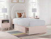 Furniture City Laplace - Ashley Furniture - Wistenpine Twin Upholstered Panel Bed with Storage - Twin Upholstered Panel Bed with Storage - B1323B14