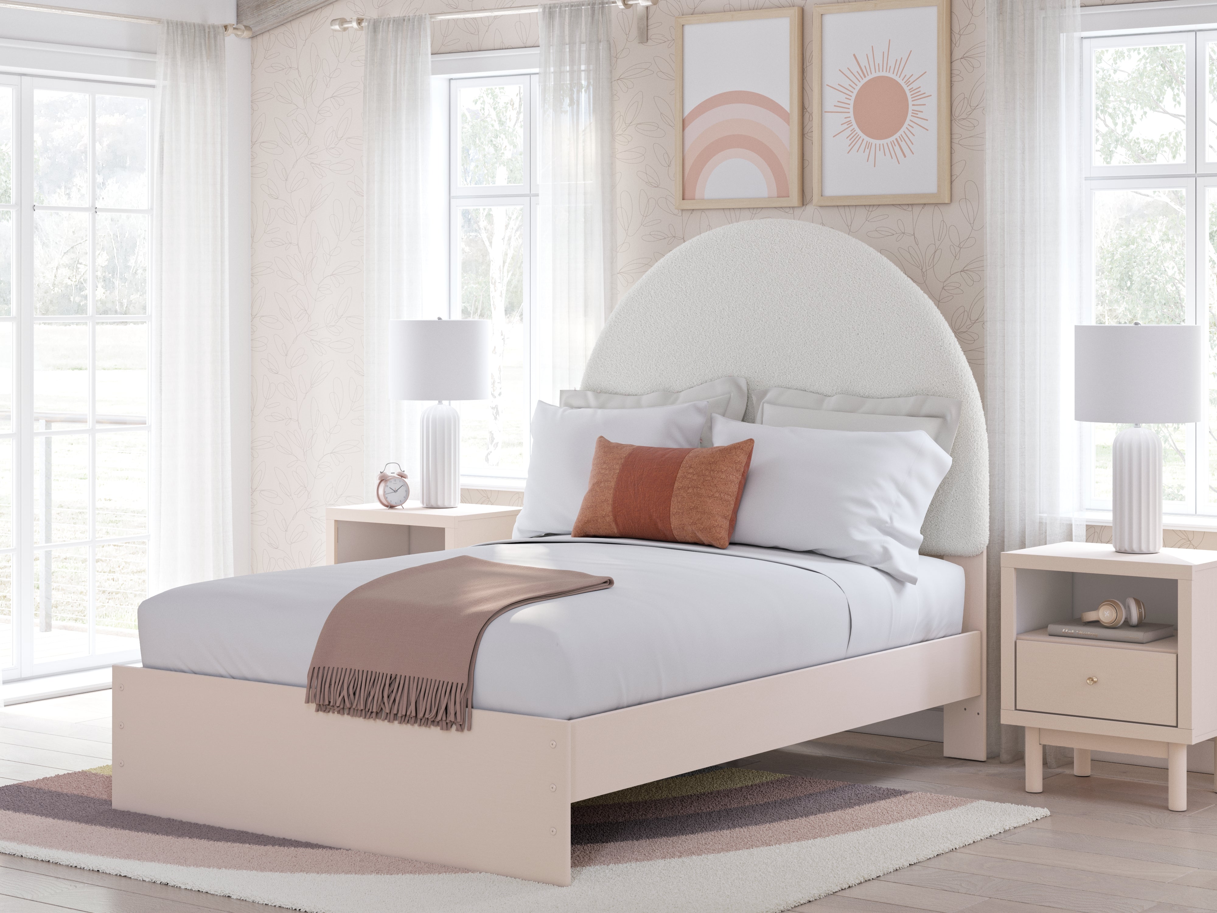 Furniture City Laplace - Ashley Furniture - Wistenpine Full Upholstered Panel Bed - Full Upholstered Panel Bed - B1323B9