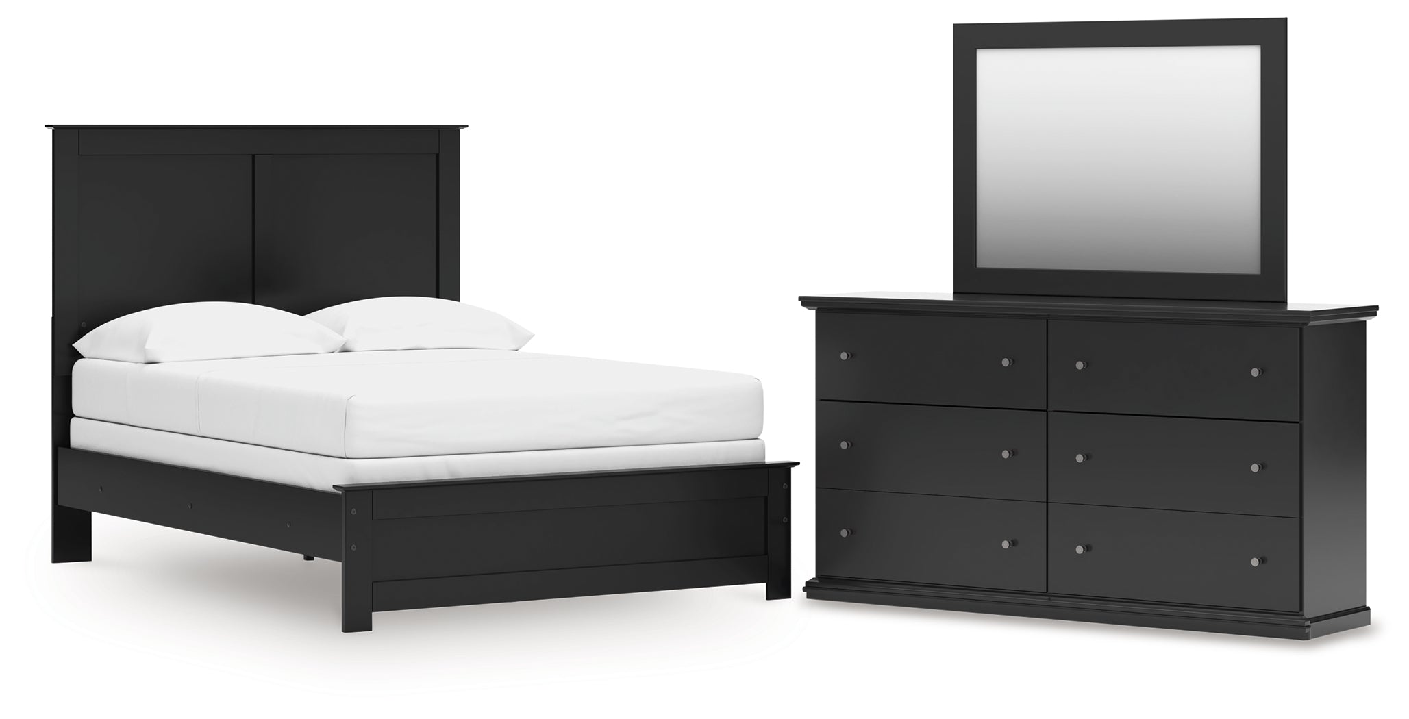 Furniture City Laplace - Ashley Furniture - Maribel Full Panel Bed, Dresser and Mirror - Full Panel Bed, Dresser and Mirror - B138B55