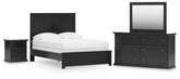 Furniture City Laplace - Ashley Furniture - Maribel Full Panel Bed, Dresser, Mirror and Nightstand - Full Panel Bed, Dresser, Mirror and Nightstand - B138B78